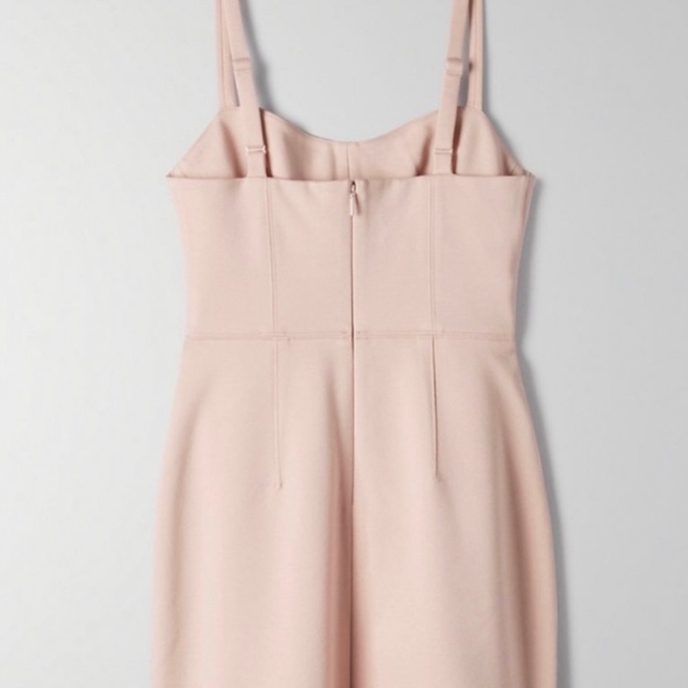 Aritzia Babaton Honeywell Bustier Mini Dress in Pink Modest Size 8 - Picture 5 of 16